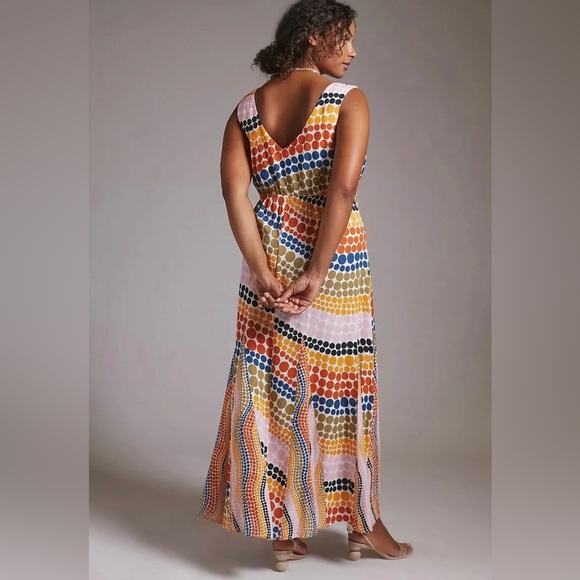 Anthropologie The Odells Dot-Printed Maxi Dress Size XS. B17 - Picture 8 of 11